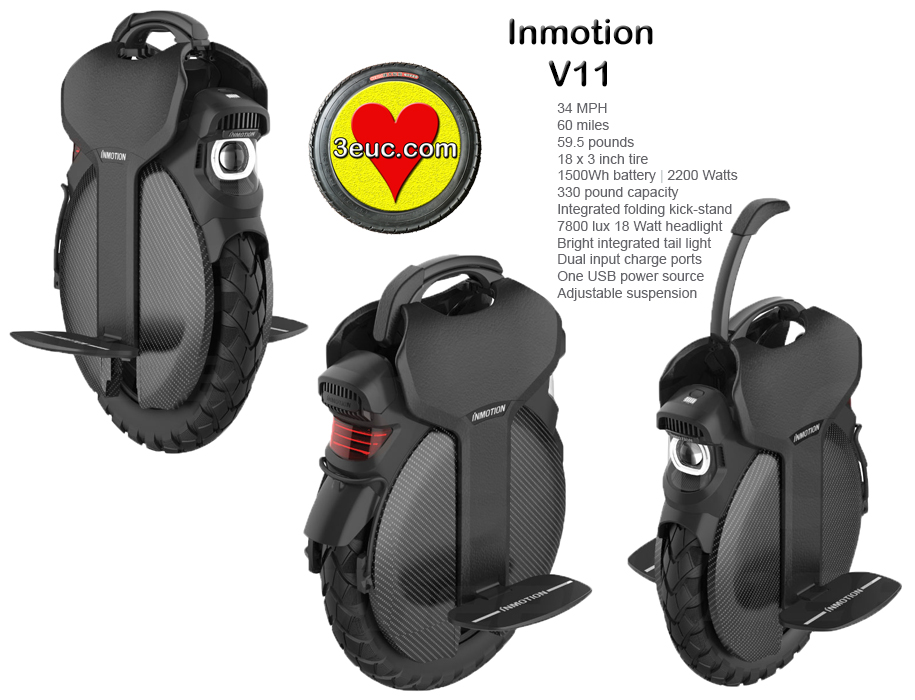 3euc Inmotion V11 EUC (electric unicycle)